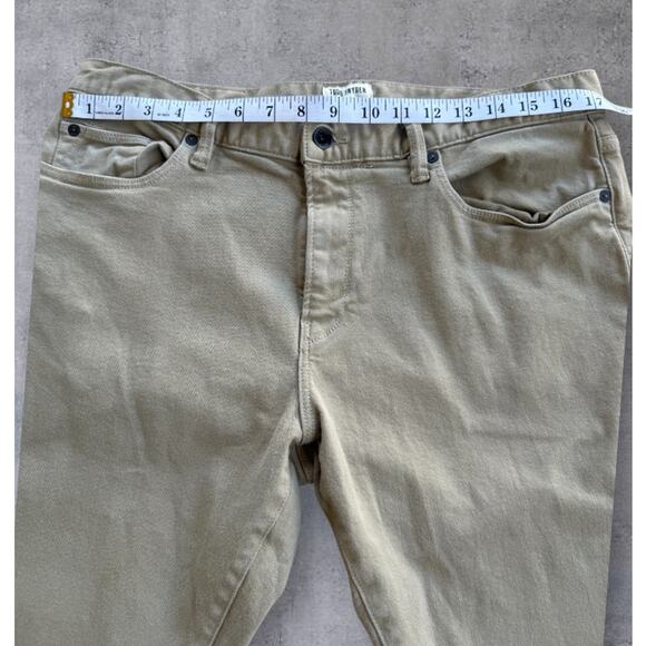 Todd Snyder Stretch 5-Pocket Chino Pants Mens 34x34 Tan Casual Slim Fit - Picture 8 of 14